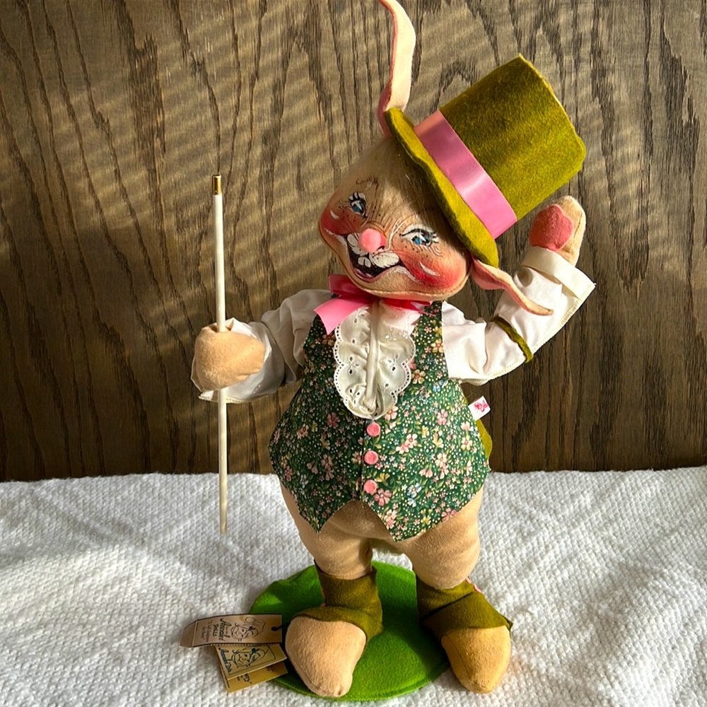 Annalee 18” Vintage Easter Parade Boy Bunny doll